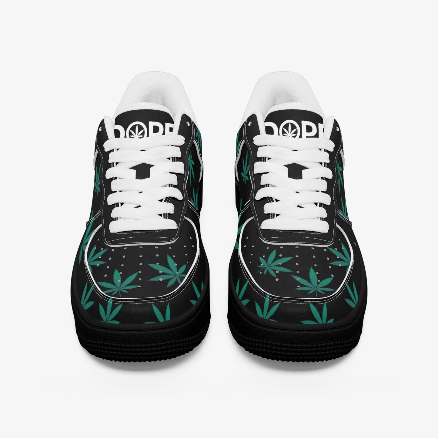 Weed Force 1 Green Leaf Edition - Black