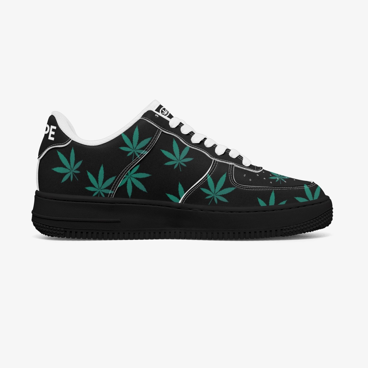 Weed Force 1 Green Leaf Edition - Black