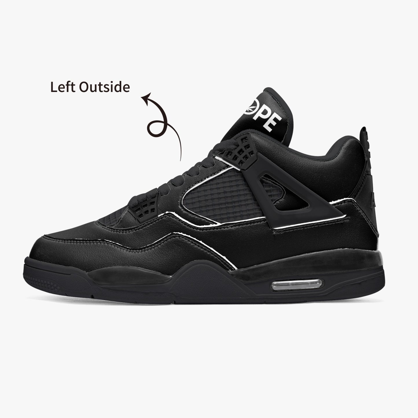 DOPE Black AJ4 Signature Shoe