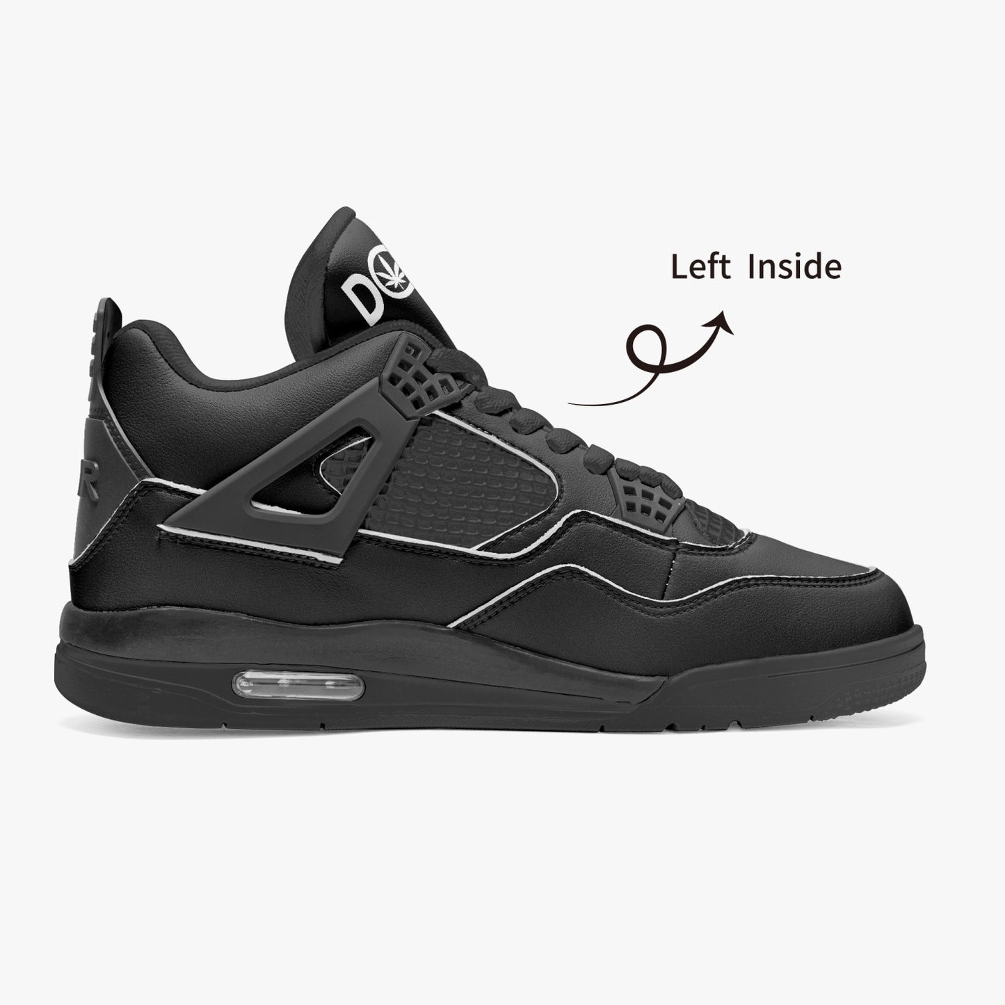 DOPE Black AJ4 Signature Shoe