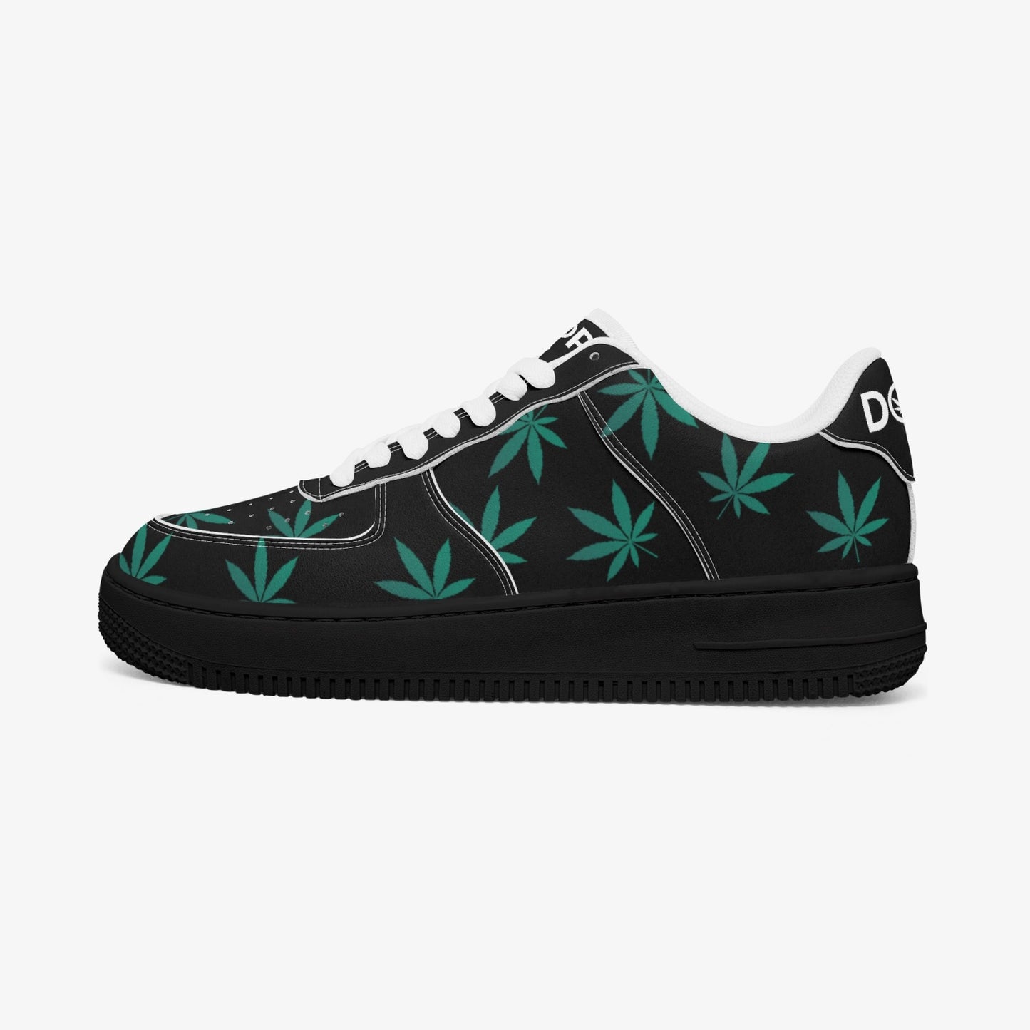 Weed Force 1 Green Leaf Edition - Black