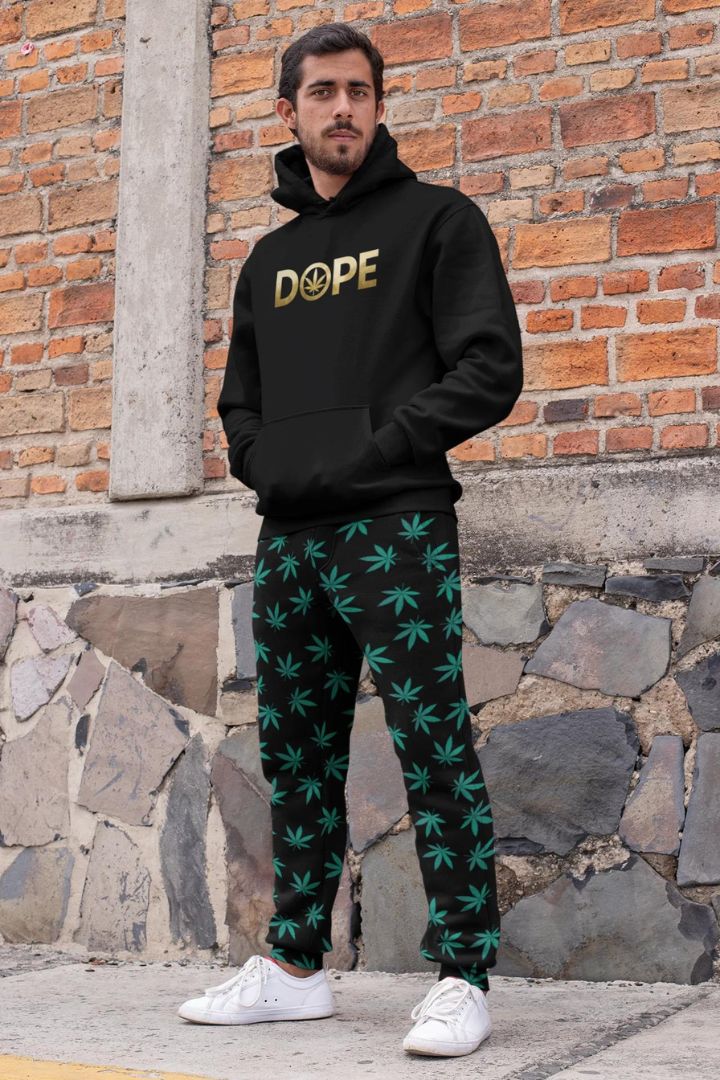 Green Leaf Track Pants