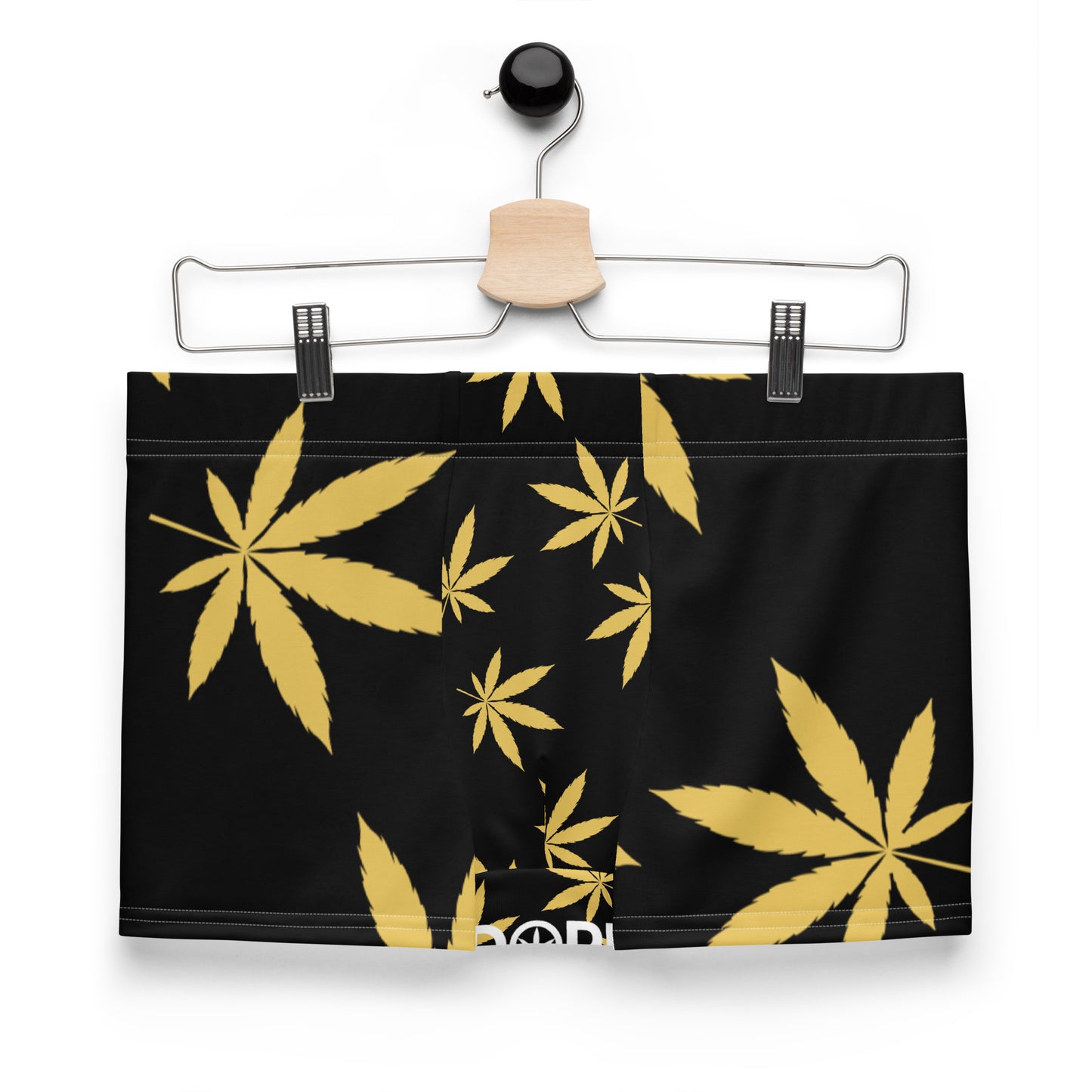 Gold Leaf Black Boxer Briefs