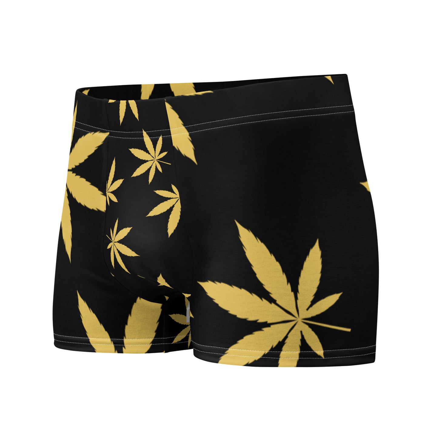 Gold Leaf Black Boxer Briefs