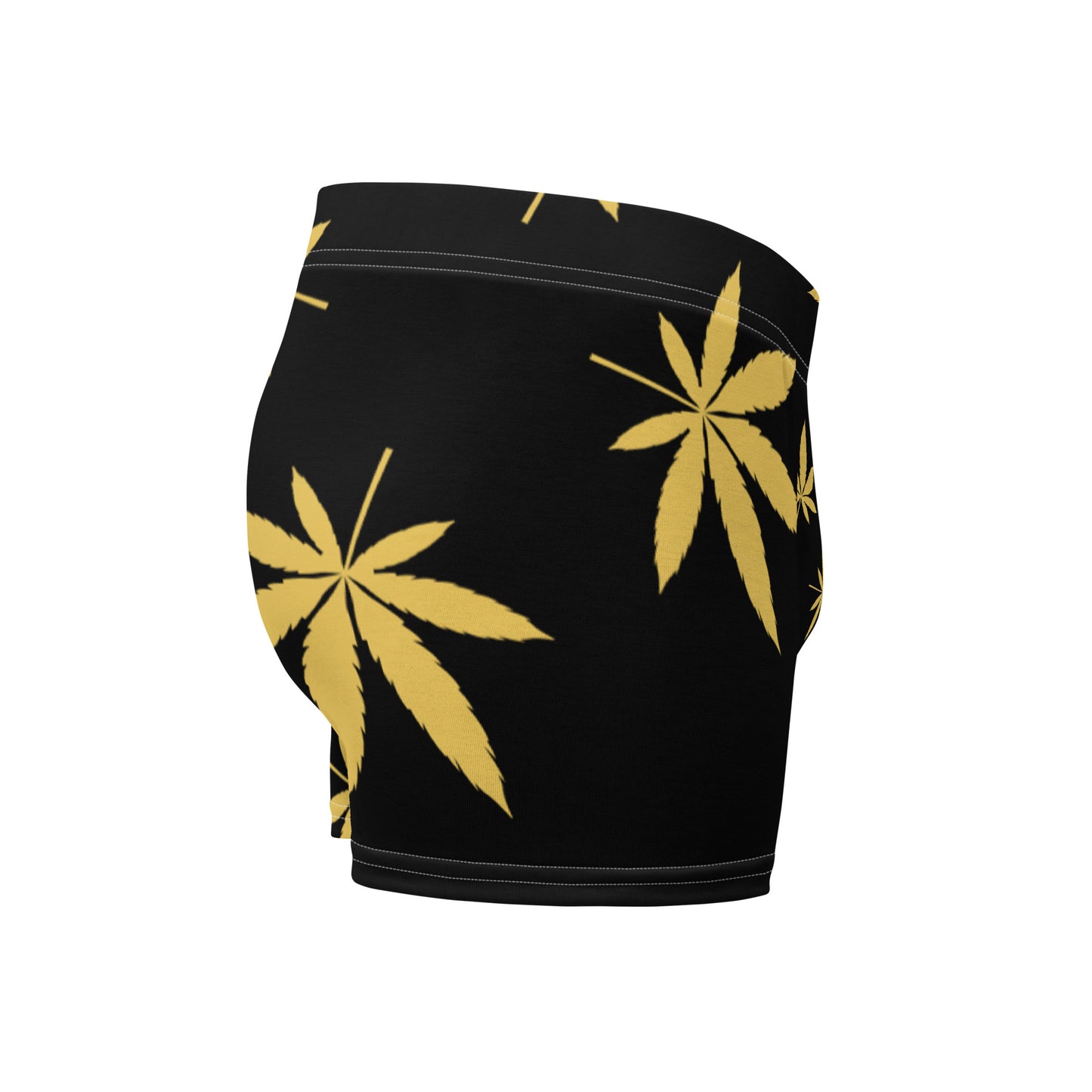 Gold Leaf Black Boxer Briefs