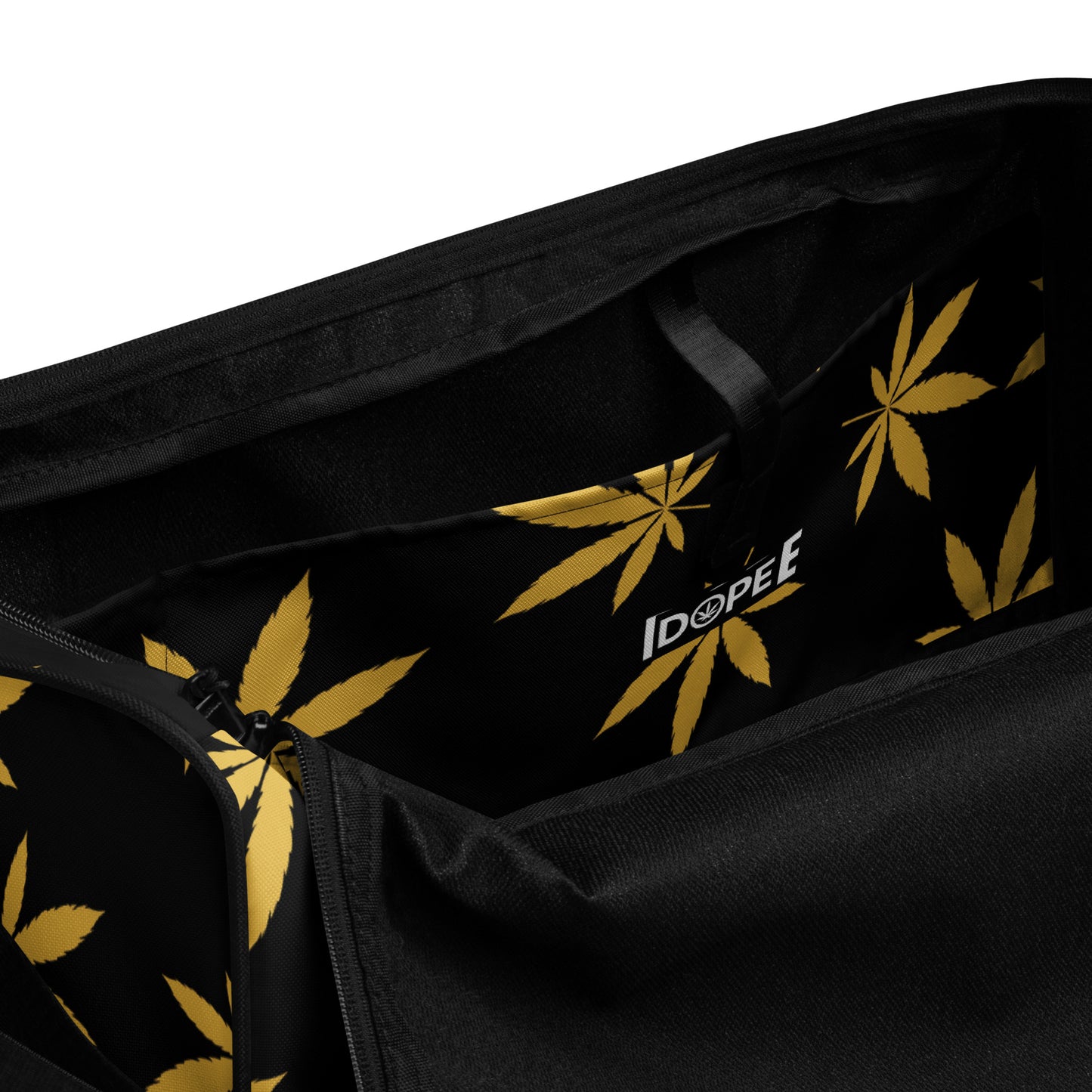 Gold Leaf Black Duffle bag