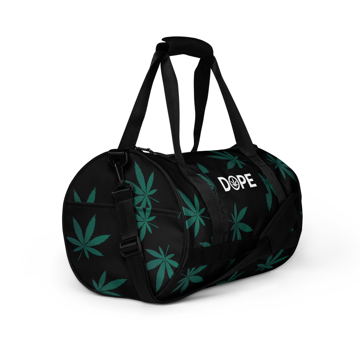 Green Leaf All-over print gym bag