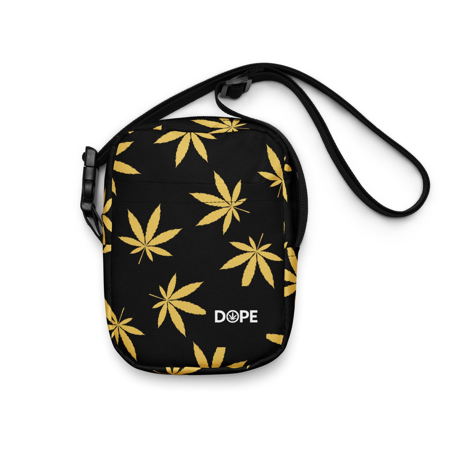 Gold Leaf Black Utility crossbody bag