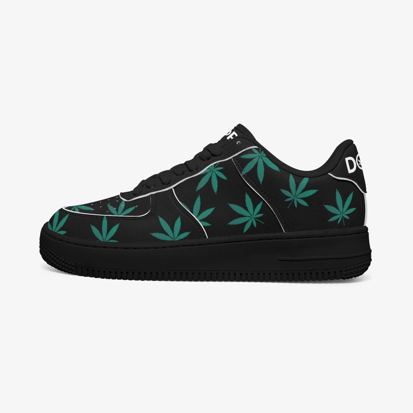 Weed Force 1 Green Leaf Edition - Black