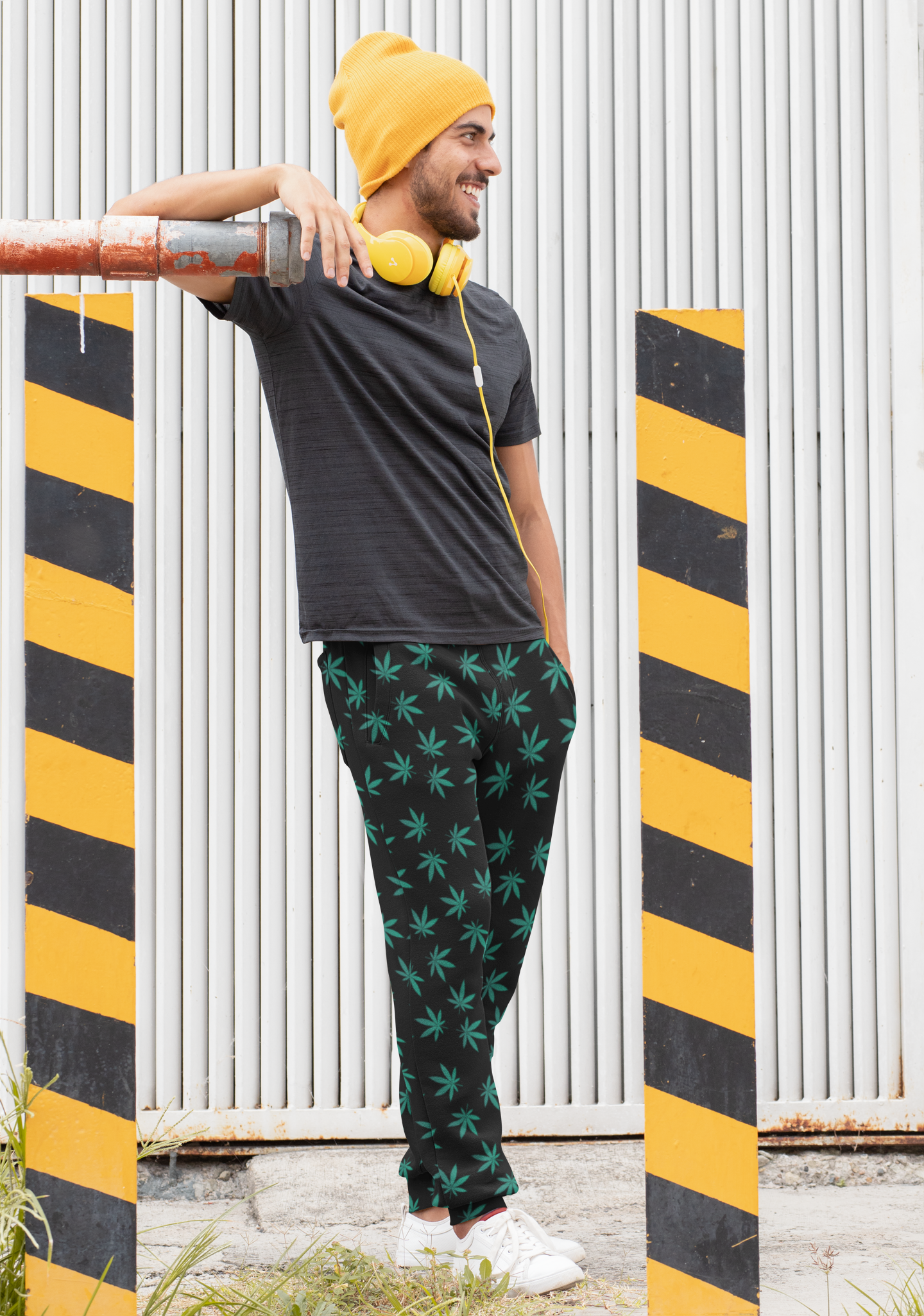 Green Leaf Track Pants